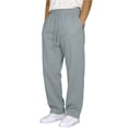 thumbnail image 5 of Men's Casual Pants Elastic Waist Straight Fit Lightweight Flowy Trousers with Pockets | Zenithor,Gray L, 5 of 7