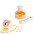 thumbnail image 2 of 2PCS Molde para donuts con pinzas para mojar ø 8 cm Blanco/Amarillo, 2 of 5