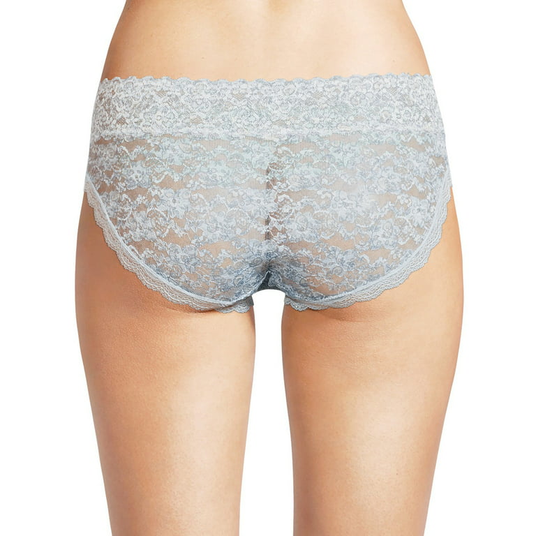 Jessica Simpson Women's Ribbed Micro and Lace Hipster Panties, 3