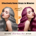 thumbnail image 2 of Hair Dye Shampoo 3 in 1, Long-Lasting Gray Hair Coverage, Hair Color Shampoo with Herbal Ingredients, Easy Application Shampoo Para Canas for Women Men 16.9 Fl Oz (Dark Red Wine), 2 of 7
