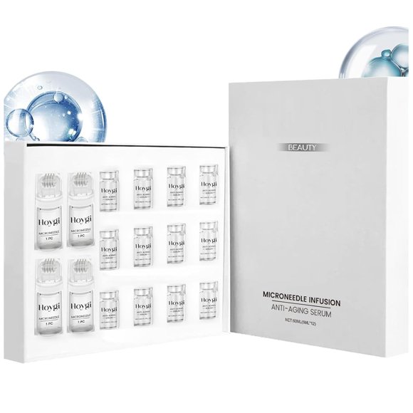 Sistema de infusión facial LWLQCZJ con rodillo y 12 sérums