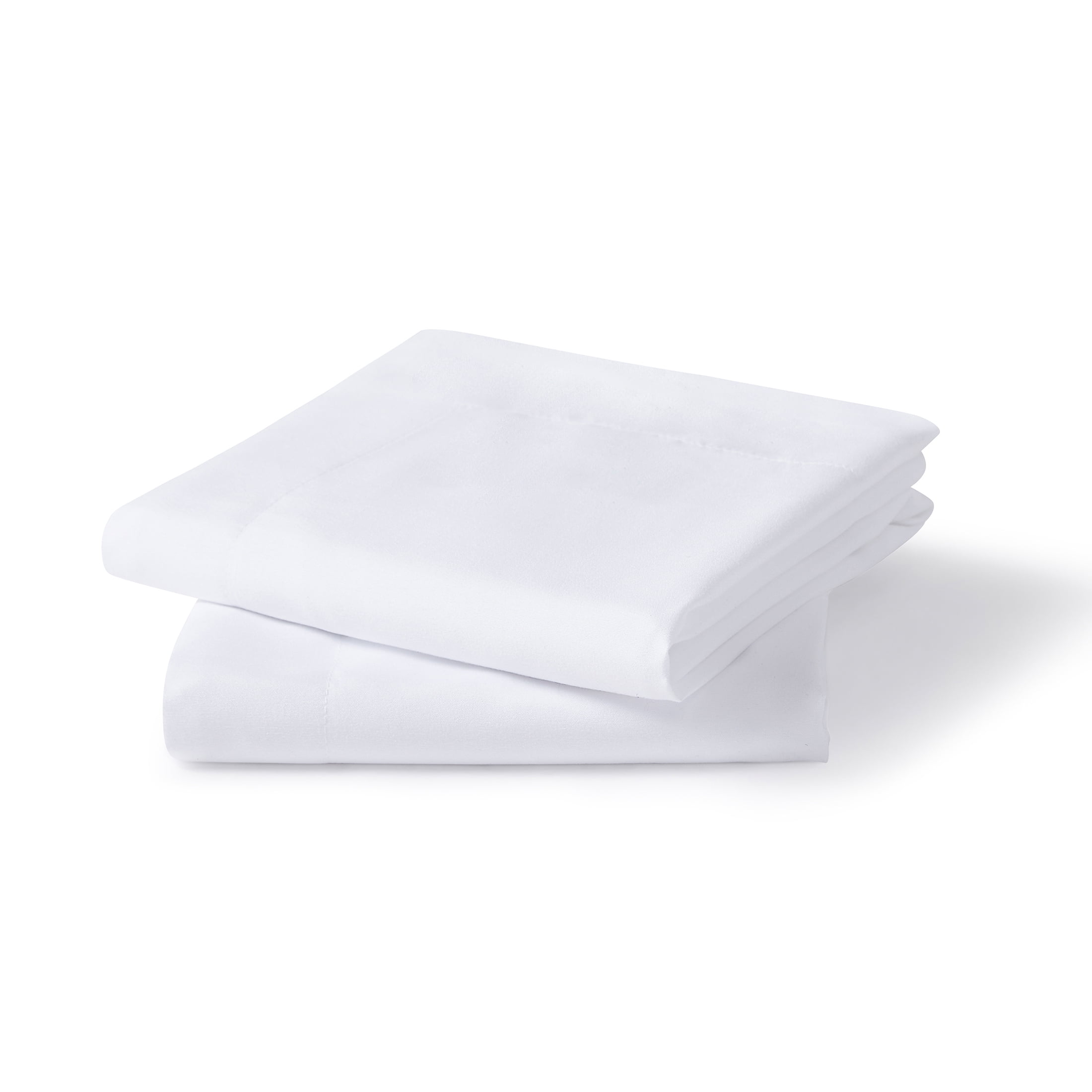 Mainstays Standard Microfiber Pillow Shams, White, 2 Pack