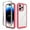 pink, variant on Dteck for Apple iPhone 15 Pro Shockproof Case, Military Grade Drop Tested Translucent with Screen Protector, Slim Protective Matte Hard Clear Back & Soft Edge Cover Phone Case, Red