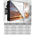 thumbnail image 7 of Outdoor TV Cover 70 to 75 Inch Weatherproof, Fall Thanksgiving Waterproof TV Screen Protector for Outside Decor with Zipper and Pocket 68"L x 42"H , Orange White Green Pumpkin Leaf, 7 of 7