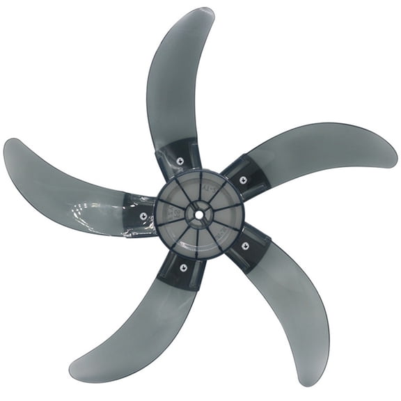 Five Blade Fan Blade 18 Inch Plastic With Nut Cover For Vertical Table Fan Replacement Compatible With Multiple Fan Models