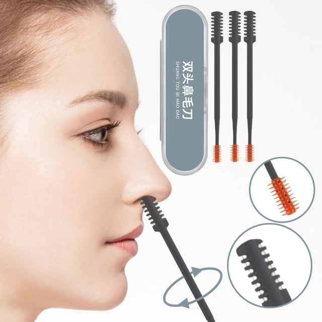BotaniNest Stainless Steel Nose Hair Trimmer With 360° Rotating System And Precise Grooming For And Portable And Easy To Clean
