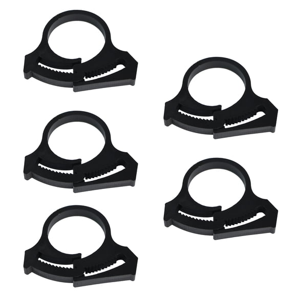 Set of 5 Weather Resistant Drip Systems Tube Clamps Garden Hose Clips Ensuring Great Outdoor Irrigation Performances