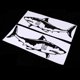 thumbnail image 5 of Paquete de 2 Calcomanías autoadhesivas de tiburón Sunnimix Negro, 5 of 8