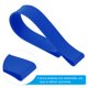 thumbnail image 3 of Bandas de toalla Uxcell, paquete de 4, clips de silla de toalla de silicona estirables de 9.84x1 pulgadas, azul, 3 of 6