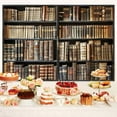 thumbnail image 4 of Bookshelf Backdrop,Book Club Party Decorations,Library Photograph Backdrop for Video Recording,Office Backdrop for Video Conference Meeting,Baby Shower Children Kids Birthday Photo Studio Props 5X3FT, 4 of 5