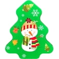 thumbnail image 4 of ALEF Christmas/Holiday Set of 3 Christmas Tree Shaped Decorative Nesting Tins - featuring Santa & Snowman, 4 of 5