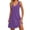 Purple, variant on ZQUUVOU Summer Dresses For Women Beach Boho Sleeveless Vintage Floral Flowy Pocket Tank Sundresses Light Blue
