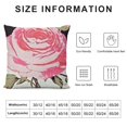 thumbnail image 5 of Throw Pillow Covers, Pink Floral and Square Reversible Soft Cushion Case for Couch Bedroom Sofa Living Room Chair Car, 5 of 5