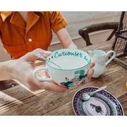 Disney Alice In Wonderland Mad Hatter Bone China Teacup and Saucer | Set of 2