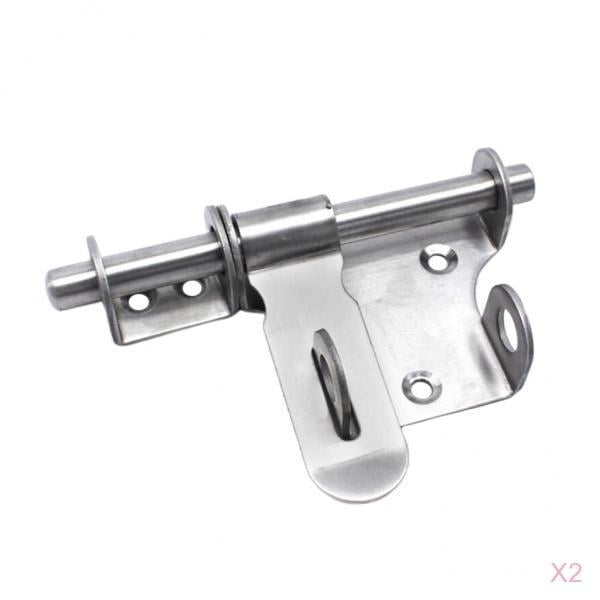 2x Perno Deslizante de Servicio Cierre de de Acero Inoxidable para Puertas de Puertas Metálicas Sunnimix Perno de puerta de acero inoxidable