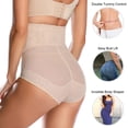 thumbnail image 4 of Women Butt Lifter Shapewear Hi-Waist Double Tummy Control Panty Waist Trainer Body Shaper, 4 of 6