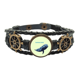 thumbnail image 1 of Océano de monodon Pulsera marina tejida en cuero, 1 of 4