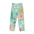 thumbnail image 4 of Balery Men'S Elephant And Flowers Pants,Sleepwear Pants,Pajama Pants,Pj Bottoms Drawstring And Pockets-Small, 4 of 9