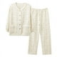 thumbnail image 4 of Pijamas de mujer de primavera y otoño de manga larga de algodón de aire engrosado sándwich estilo princesa dulce otoño e invierno ropa de casa invierno, 4 of 6