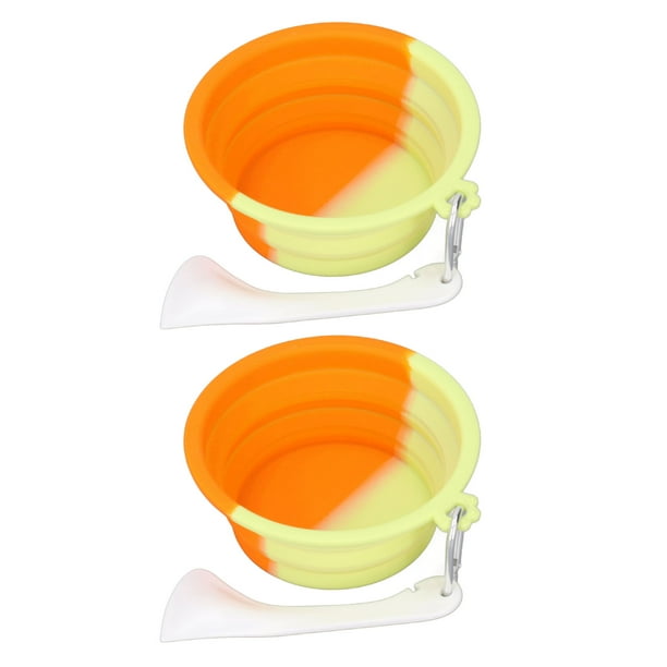 Cuenco Plegable Para Mascotas, Cuenco De Alimentación Para Perros De Silicona De Alimentaria, Portátil Flexible Para Gatos