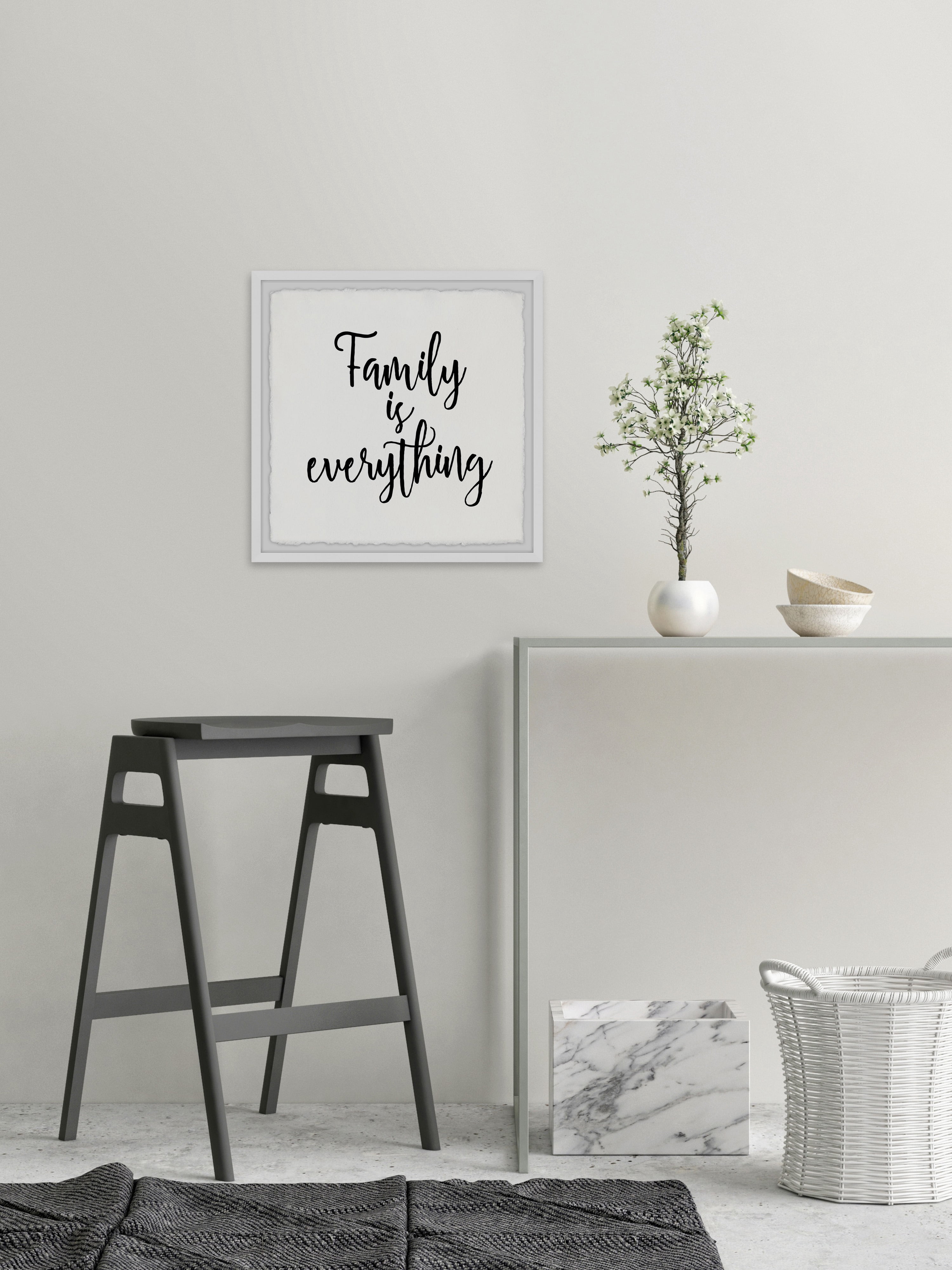 Marmont Hill Family Is All Framed Wall Art, 32.00" x 1.50"