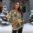 thumbnail image 5 of Garronmavis Camo Sweatshirt for Women Size 3XL Oversized Duck Hunting Camouflage with Pockets Lightweight Fall Pullover Loose Sweatshirt for Women, 5 of 6