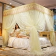 thumbnail image 5 of ToyKingdee Mengersi Canopy Bed Curtains - Bed Canopy Royal Luxurious Cozy Drapes Netting- Elegant Bedroom Decoration Accessories for Adults, 5 of 6