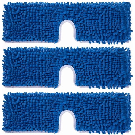 3 Pieces Microfiber Flip Mop Refills Replacement Heads Double Sided Cleaning Pads Machine Washable Mop for Dry and Wet Kitchen Home Use