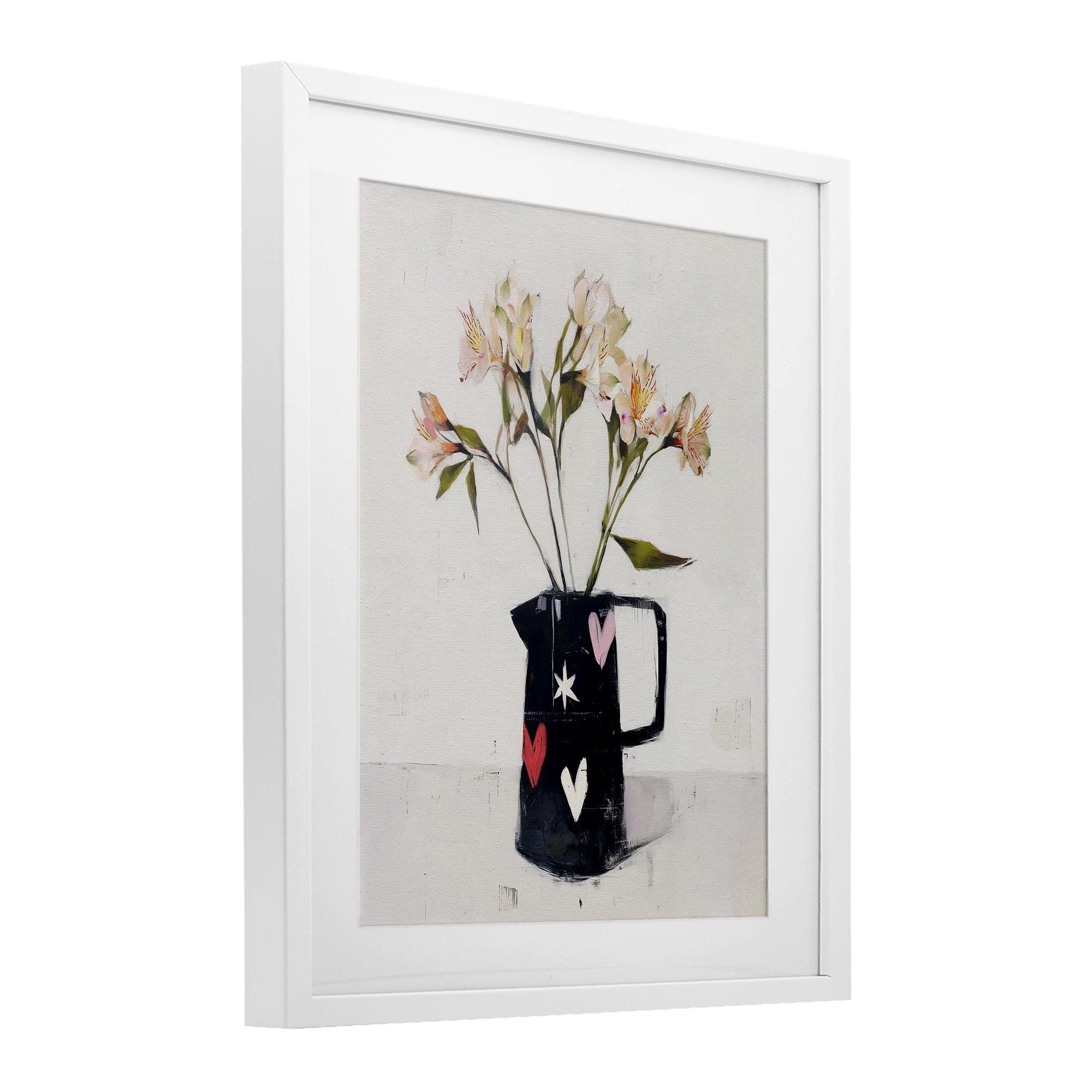 Stupell Industries Urban Mirage of Petals White Framed Print Under Glass, design by Svetlana Aleynikova