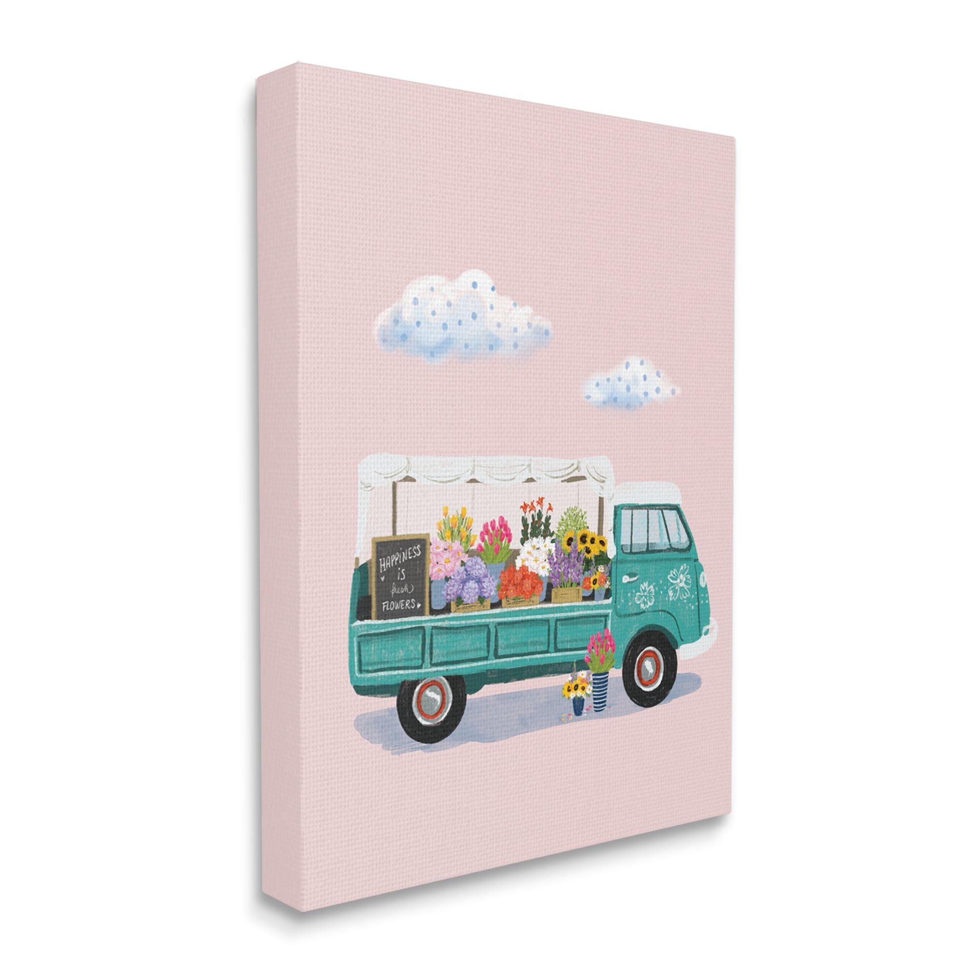 Stupell Industries Truck Faire Sale Spring Flower Variety Blossoms,36 x 48, Design by Ilaria Benedetti