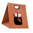 thumbnail image 3 of Casa de Fieltro para Gatos Saco de Dormir para Gatos de Fieltro Integrado Plegable Lavable Extraíble para Gatos Gatitos Cachorros Chocolate, 3 of 5