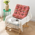 thumbnail image 2 of Watercolor Rooster Artwork Meditation Seat - Extra-Thick Square Floor Pillow for Cross-Legged Sitting, 2 of 6