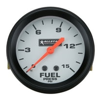 Allstar Performance ALL80098 Fuel Pressure Gauge - 0-15 psi - Mechanical - Analog - 2-5/8 in Diameter - Silver Face - Each