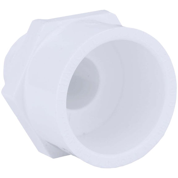 Charlotte Pipe Adapter Sch 40 Pvc 1-1/4 " X 1-1/2 " White