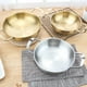 thumbnail image 4 of Estilo Español Paella Pan s Acero Inoxidable Coreano Pollo Frito Arrocera Utensilios de Cocina, Camping Al Aire Libre 20 cm de oro Macarena Paellera de acero inoxidable, 4 of 8