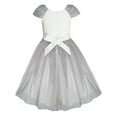 thumbnail image 2 of Flower Girls Dress Dimensional Flower Wedding Party Pageant 8 Years, 2 of 6