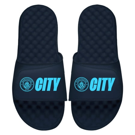 

Men s ISlide Navy Manchester City City Logo Slide Sandals