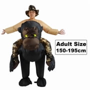 Vajra Gorilla Inflatable Costume Cartoon Puppet Stage Performance Props Funny And Funny Costumes Vajra Inflatable Costume,Height 59–74.8,Gorilla