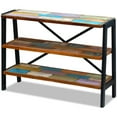 thumbnail image 3 of vidaXL Sideboard 3 Shelves Solid Reclaimed Wood, 3 of 6