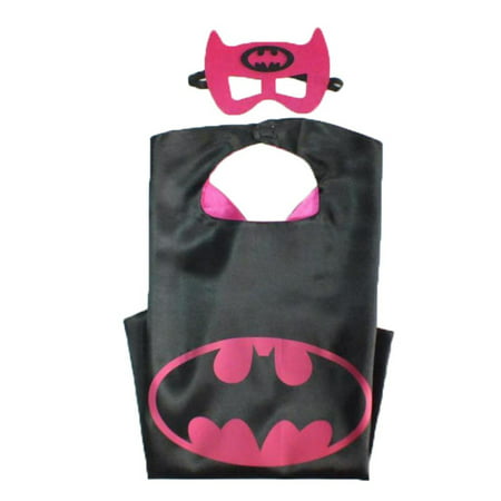 DC Comics Costume - Batgirl Bat Logo Cape and Mask with Gift Box by