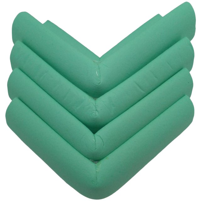Protector de accidentes esquina ProtekAqua 4pzas 6x6x2.5cm Turquesa Tipo L Protector Espuma Suave StarBaby MXGCN-004