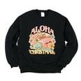 thumbnail image 6 of Aloha Christmas Surfing Santa - Women's Graphic Sweatshirt, 6 of 11