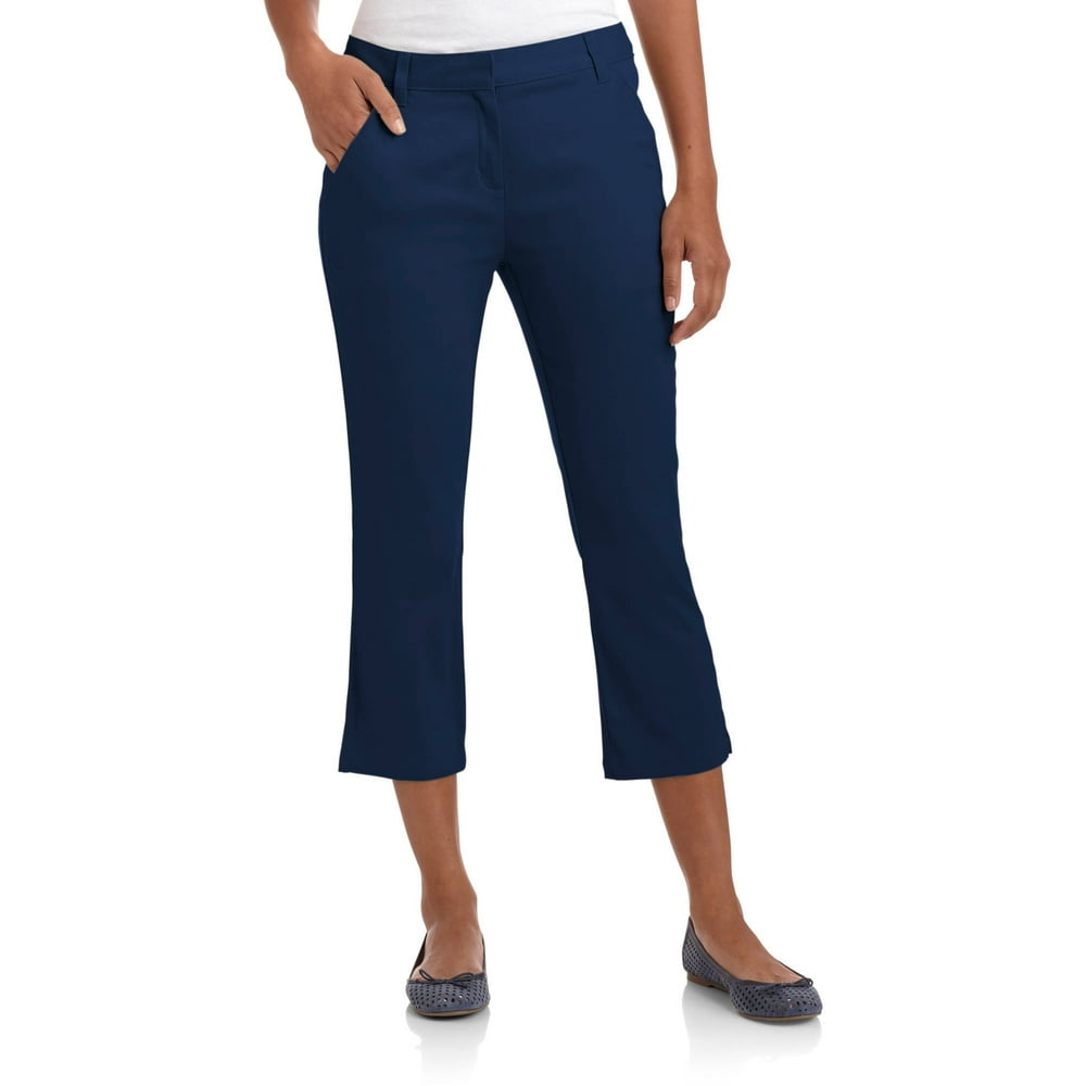 Juniors' School Uniform Capri Pants