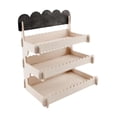 thumbnail image 3 of Organizador de exhibición de madera de 3 niveles, estante multifuncional para cupcakes, ideal para tiendas de , galletas y agrícolas., 3 of 9