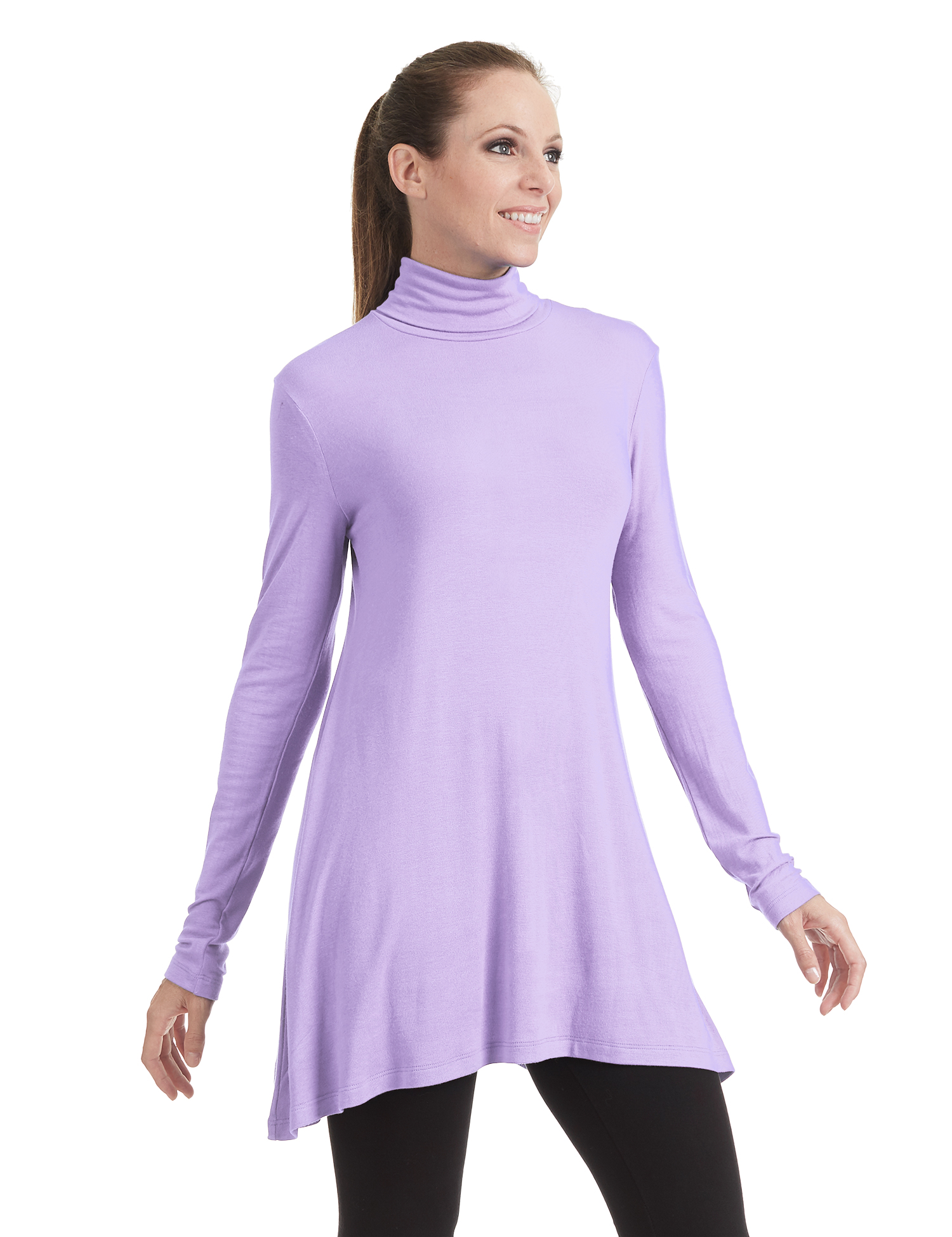 Long Sleeve Turtleneck Sweater Tunic 