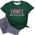 thumbnail image 2 of Kingdiese Women's Fashion Casual Gradient Printed Short Sleeved Round Neck T Shirt Top Summer Short Sleeve, Size L, 2 of 3