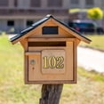 thumbnail image 6 of 2 Sheets Mailbox Numbers for Outside, 2in 0-9 Gold House Numbers for Mailbox 3D Self-Adhesive Mailbox Numbers Door Address Numbers Stickers for Mailbox Apartment House Room Office Trash Bins (Gold), 6 of 8