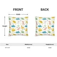 thumbnail image 3 of Cute Dinosaurs Pillow Covers 18X18 inch Set of 2 Funny Dinosaur Throw Pillow Covers Abstract Art Outdoors Decorative Cushion Case for Bed Couch Sofa Home, 3 of 6
