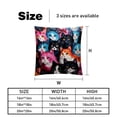 thumbnail image 5 of Cat Pillow Covers Inserts Set of 2, Bed Pillow with Unique Patterns,for Home and Office Decor, Available in 16x16, 18x18, and 20x20 Inches, 5 of 6