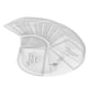 thumbnail image 1 of Herramienta de decoración de pasteles Ticfox 100 piezas Collar triangular, 1 of 12